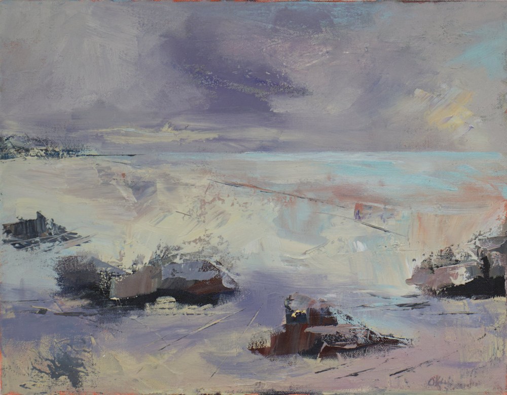 Crescent Beach 14x18 Canvas