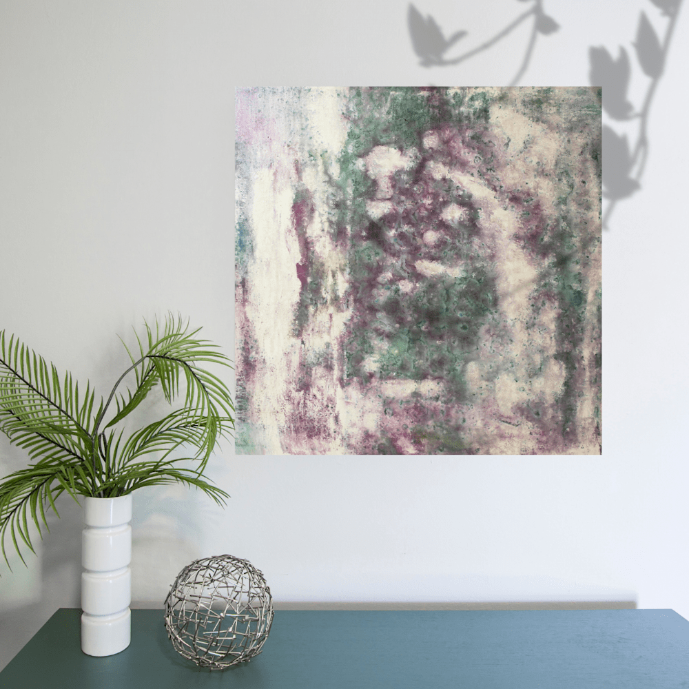 2009 White Grey Minimalist Wall Art Photo Quotes Frame Mockup for Instagram Post