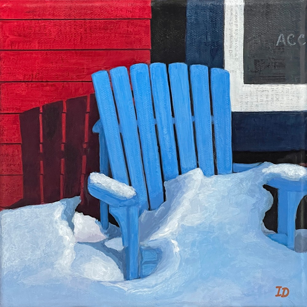 Chair in the Snow   adirondack
