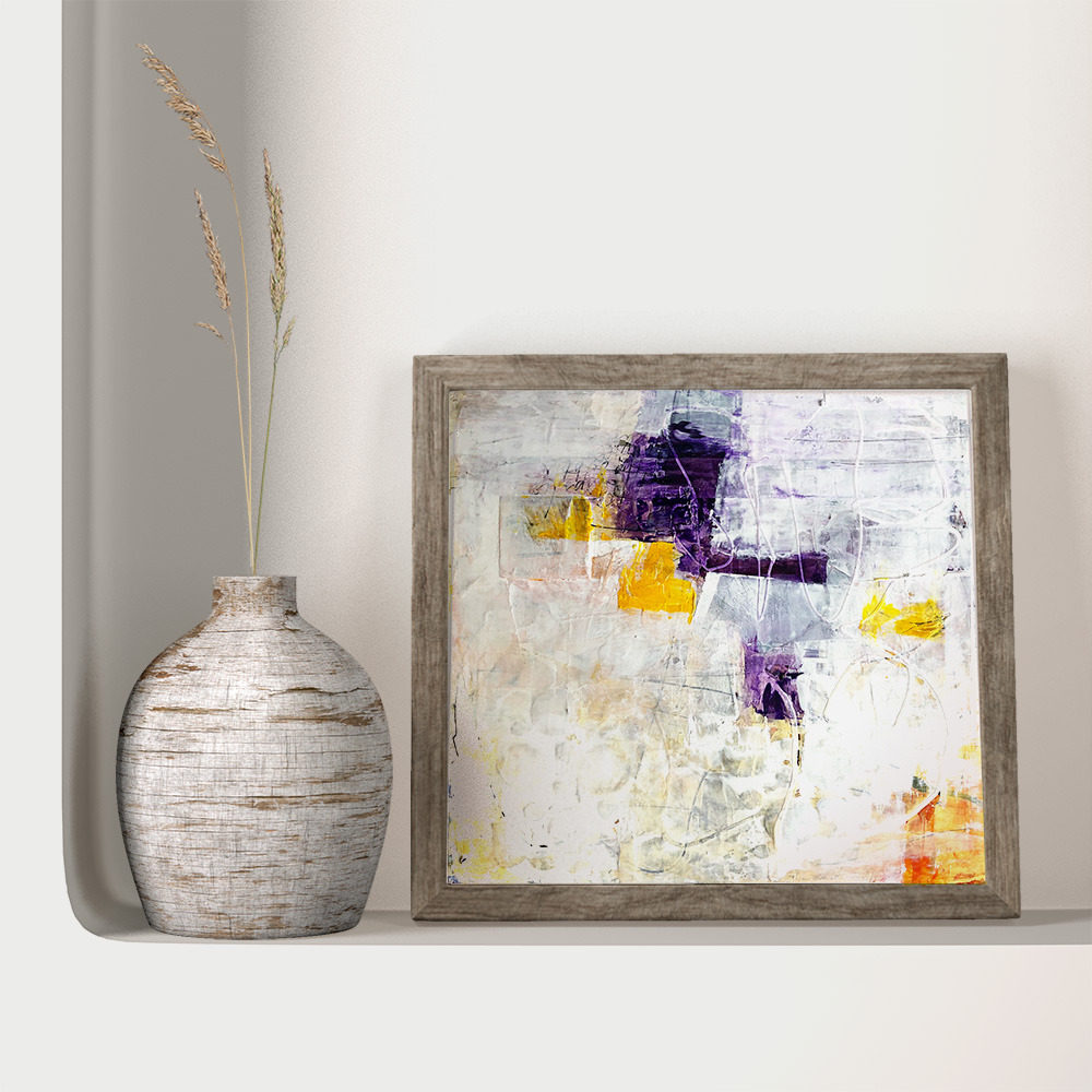 Abstract Jewel with tan vase