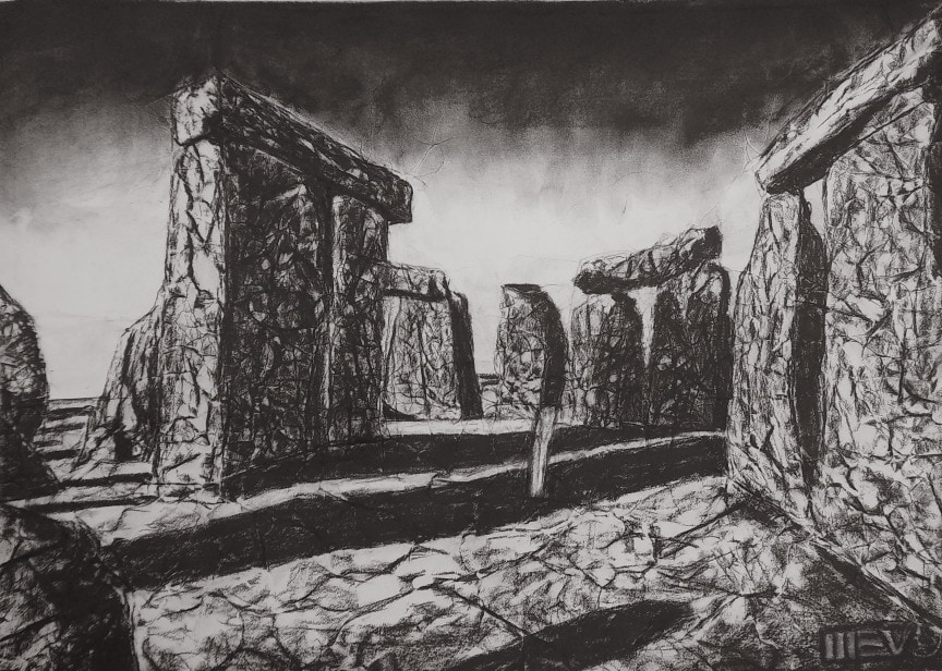 Celestial Calendar  and Crematory  | manVshadow - Michael E. Voss Fine Art