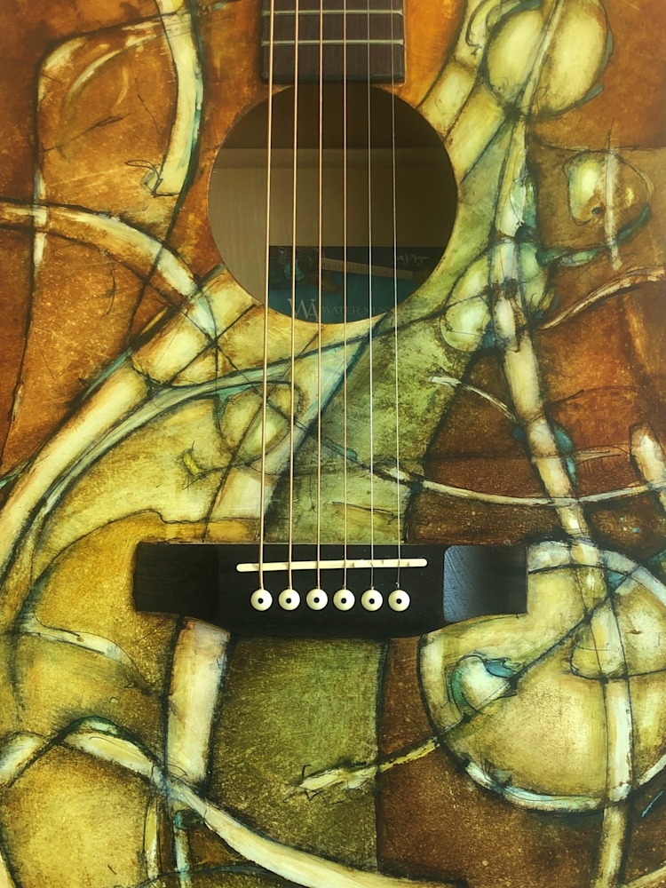 Journey   fine art guitar detail