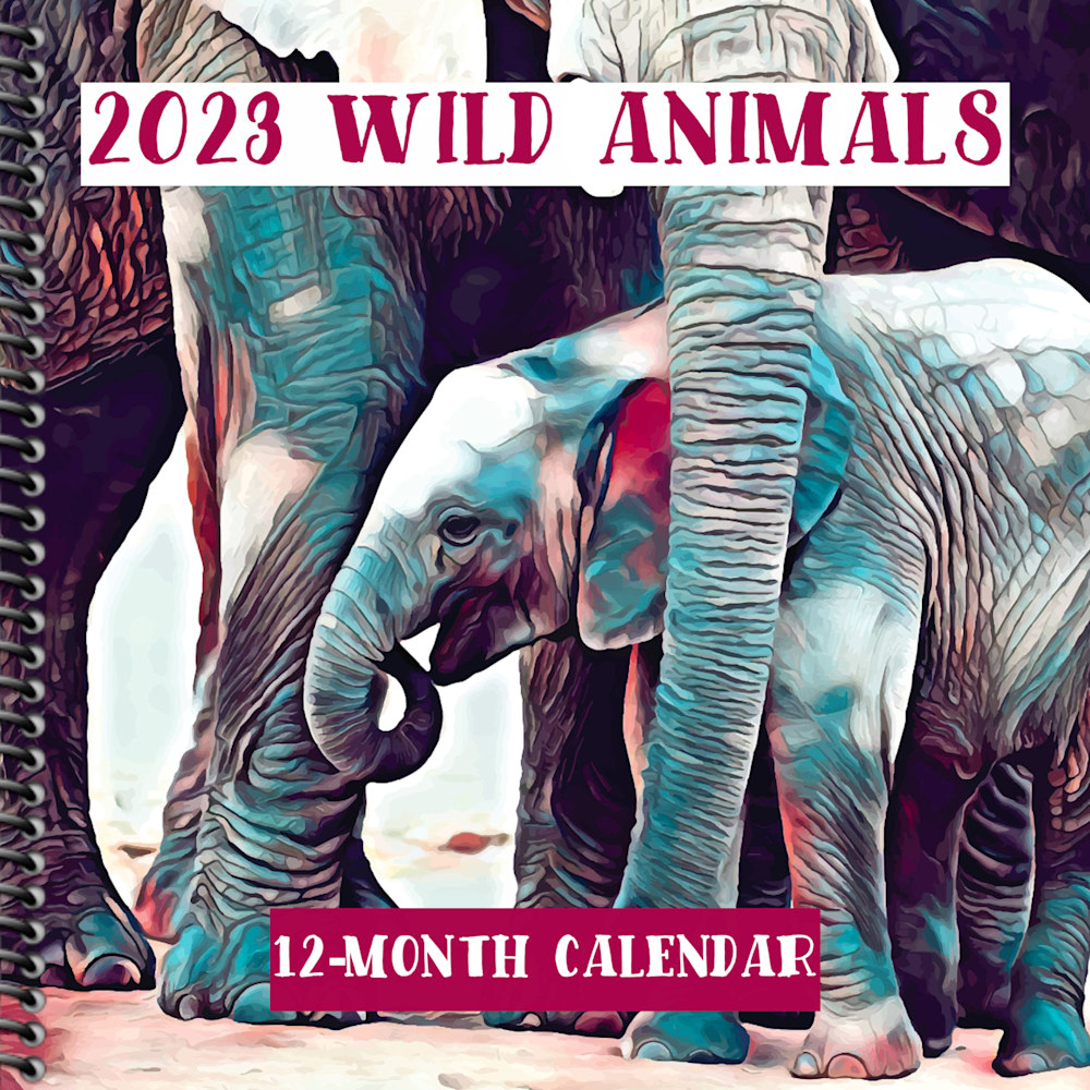 Wild Animals Calendar Front Cover copy