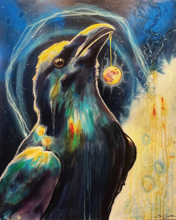 The Raven and the Moon - art by Sara Conybeer