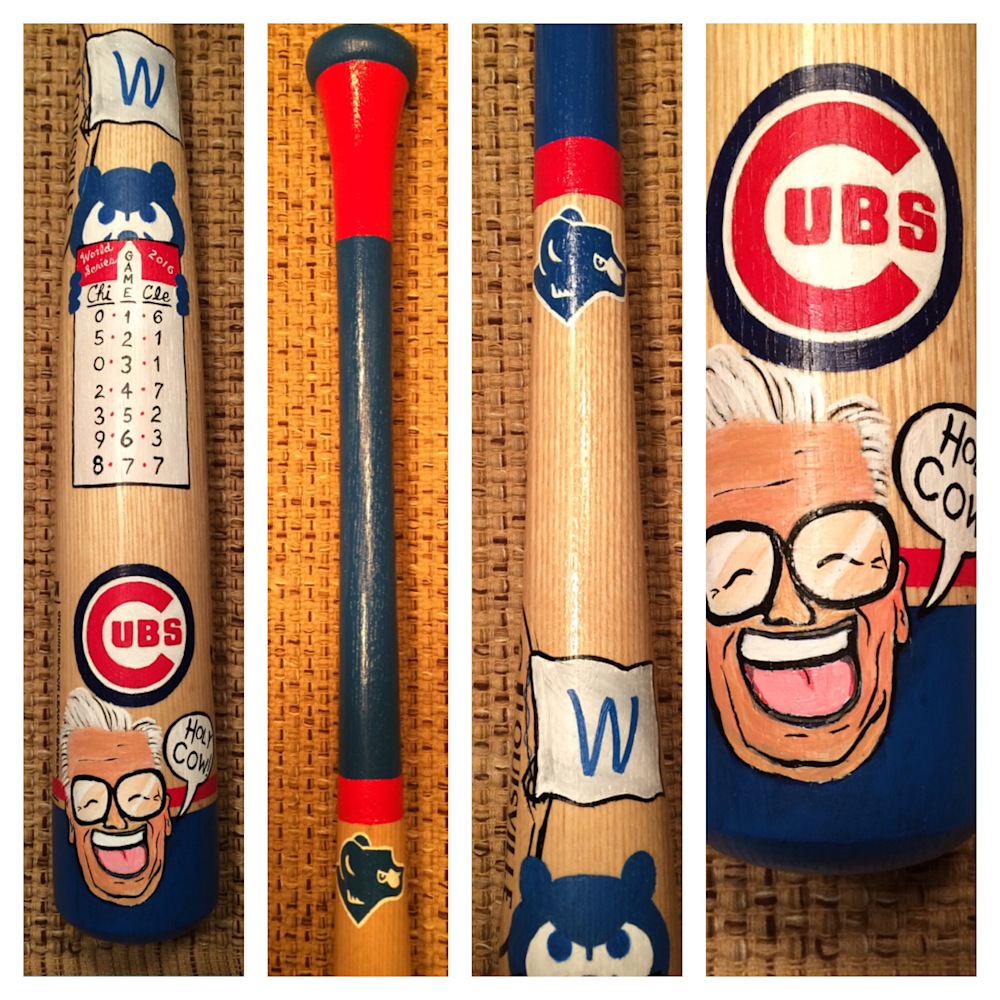 Cubs World Series Bat