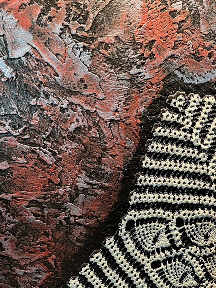 Bordeaux Crochet Close Up