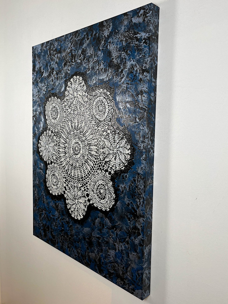 Indigo Crochet Angle Vertical