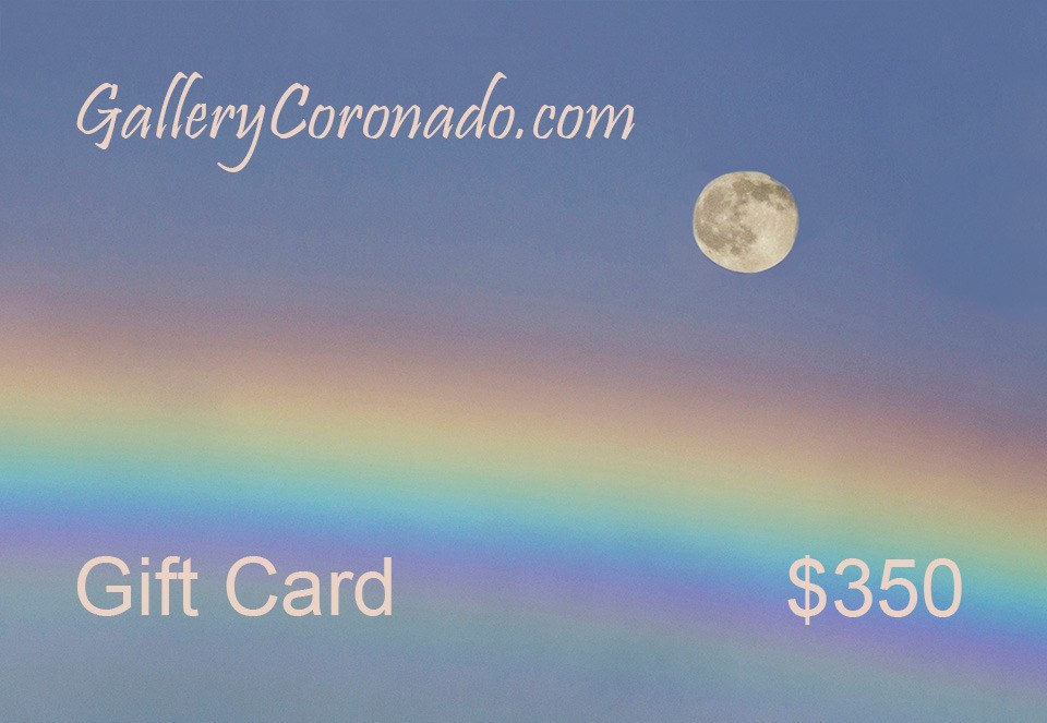 Moon and rainbow  350 galcor gift card