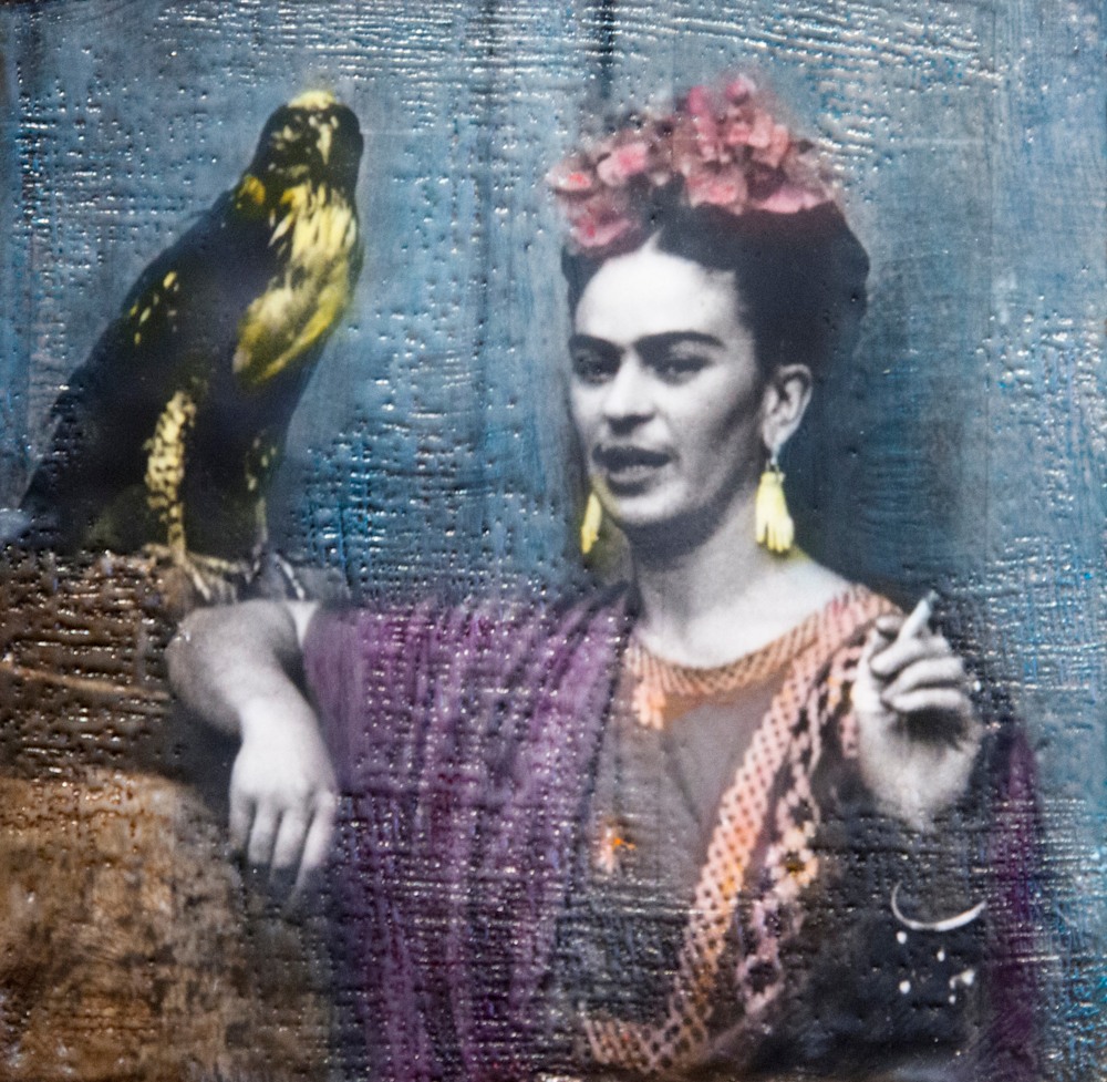 Angel Wynn Frida encaustic  7
