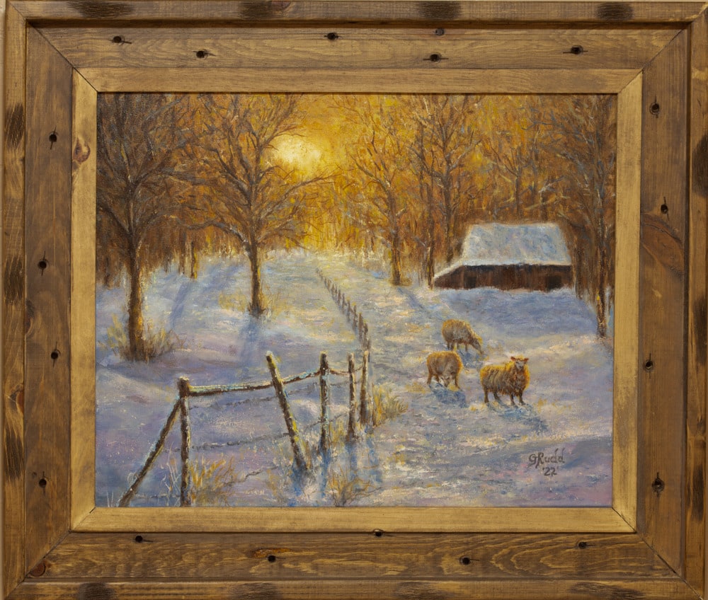 Gloria Rudd   oil, Evening Glow 16x20, w frame, $650