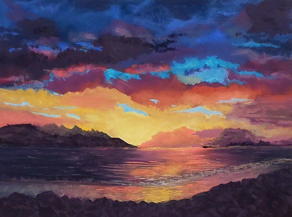A Moment at Sunset 18x24 400