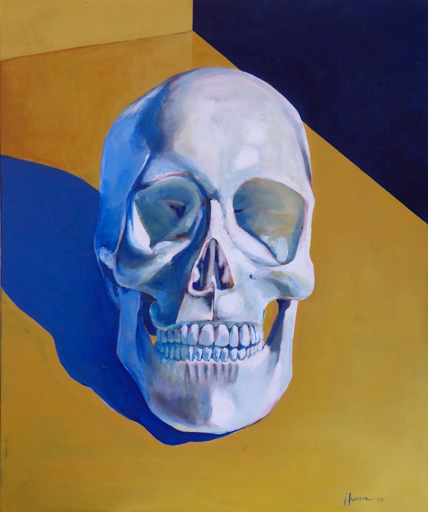 Leif Kruse   Skull Study 1 2019 Acrylic 20x24 unframed (1)