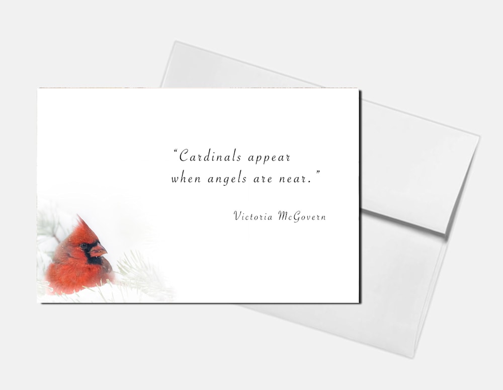 cardinal angels 1 card w envelope