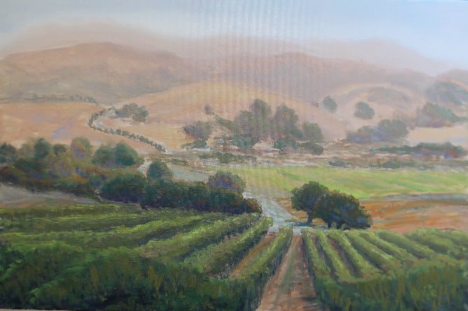 Sunstone Vineyard Vista View 2015 (in shade) 30x20 $1050