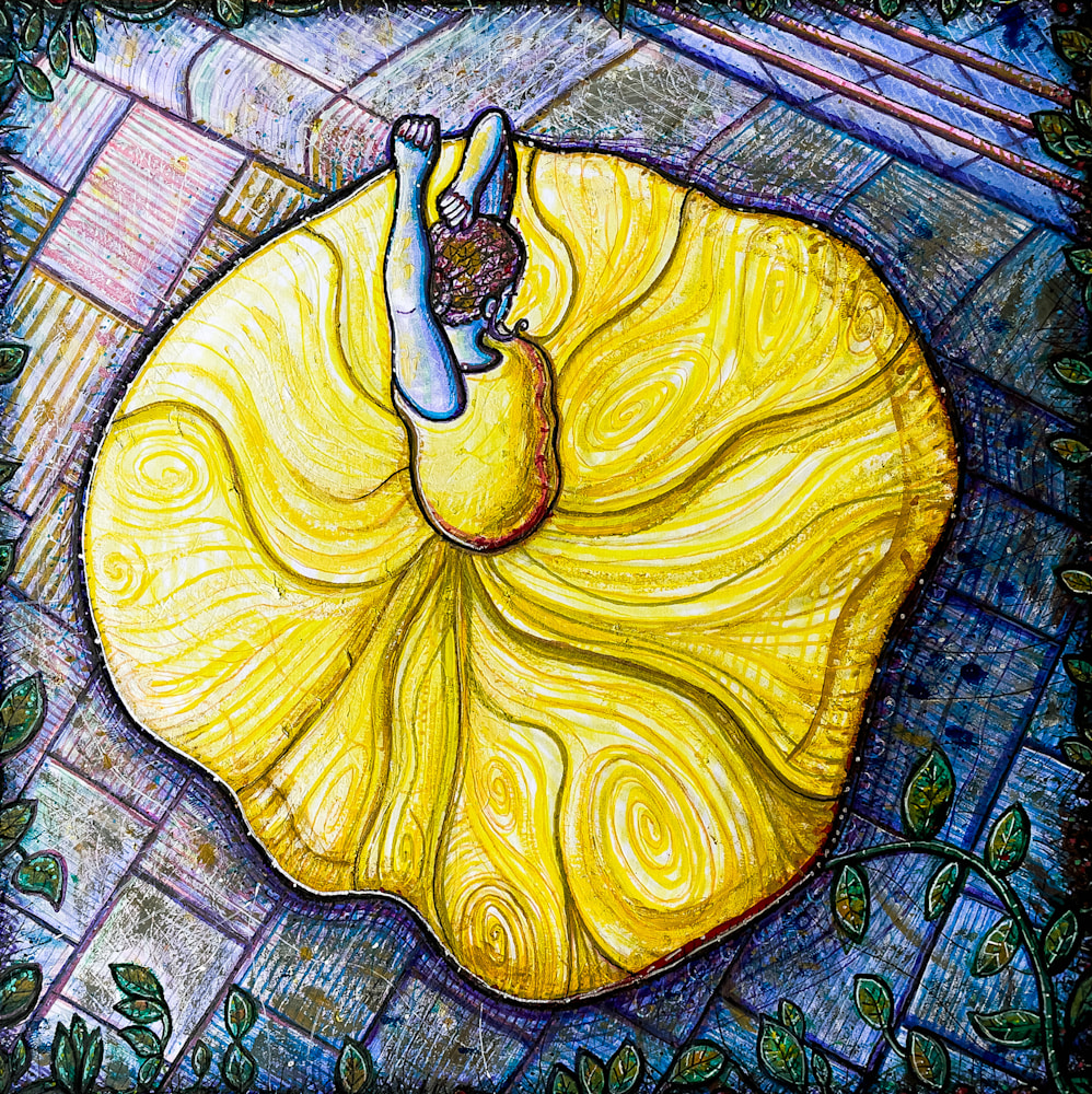 ori yellowdress print