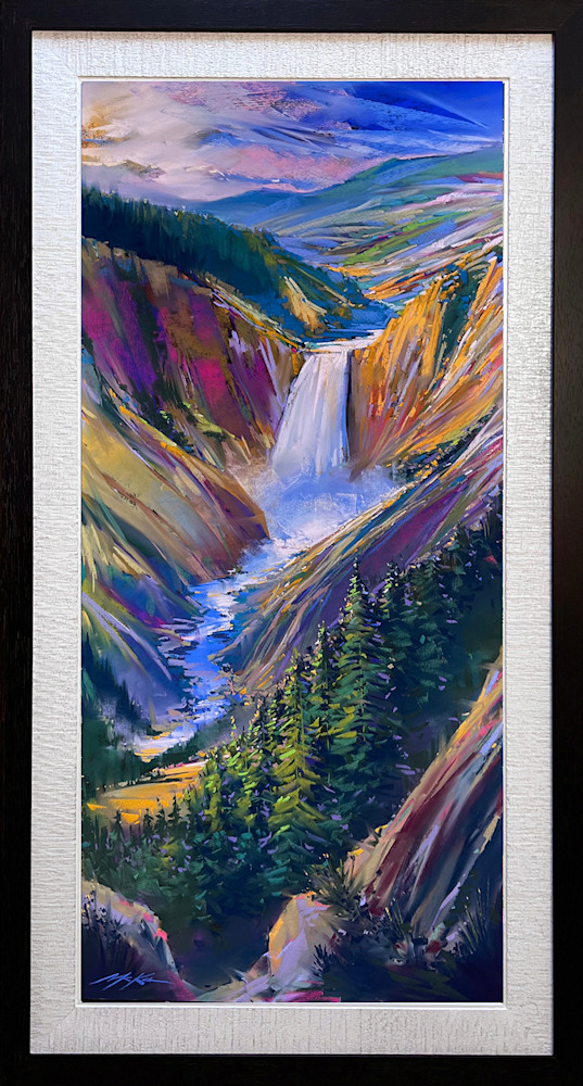 Yellowstone Lower Falls #3 framed