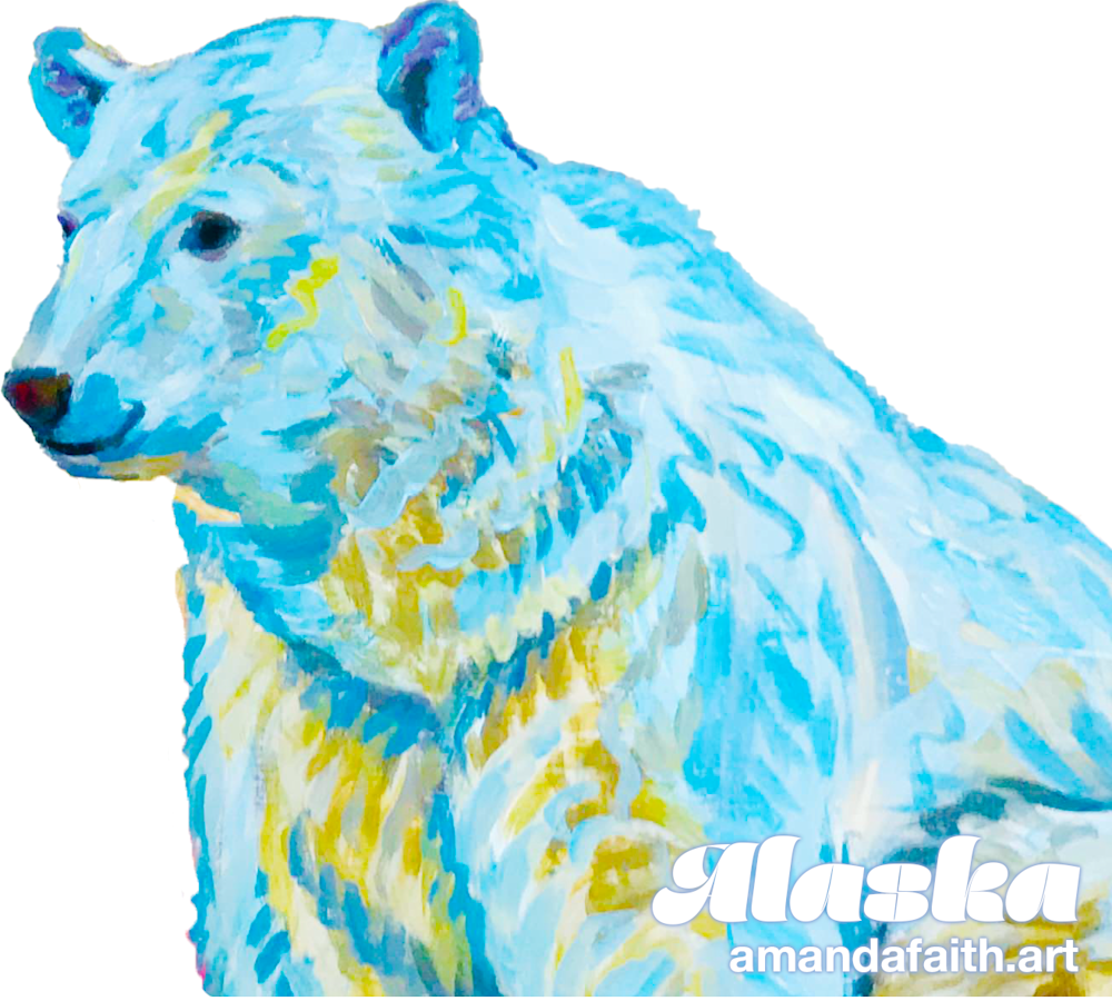 Alaska Polar Bear sticker