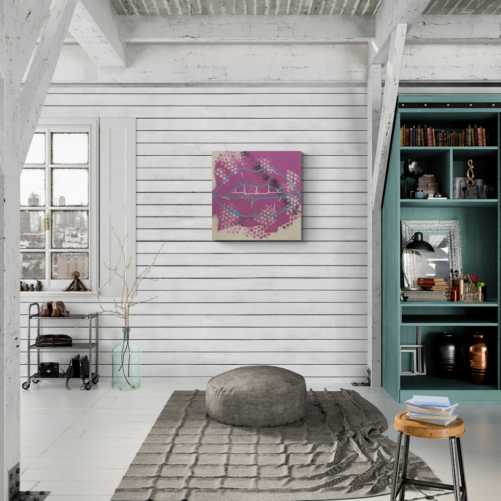 Rustic loft living room