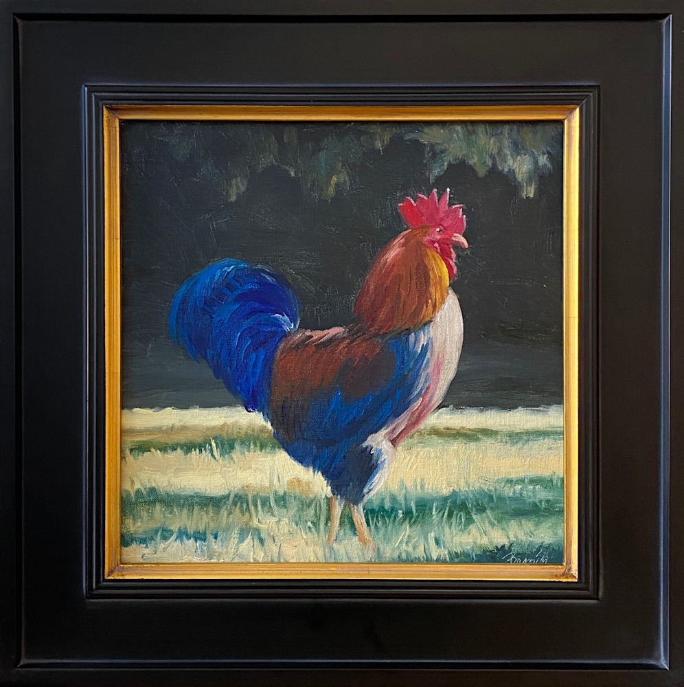 Cocksure in frame