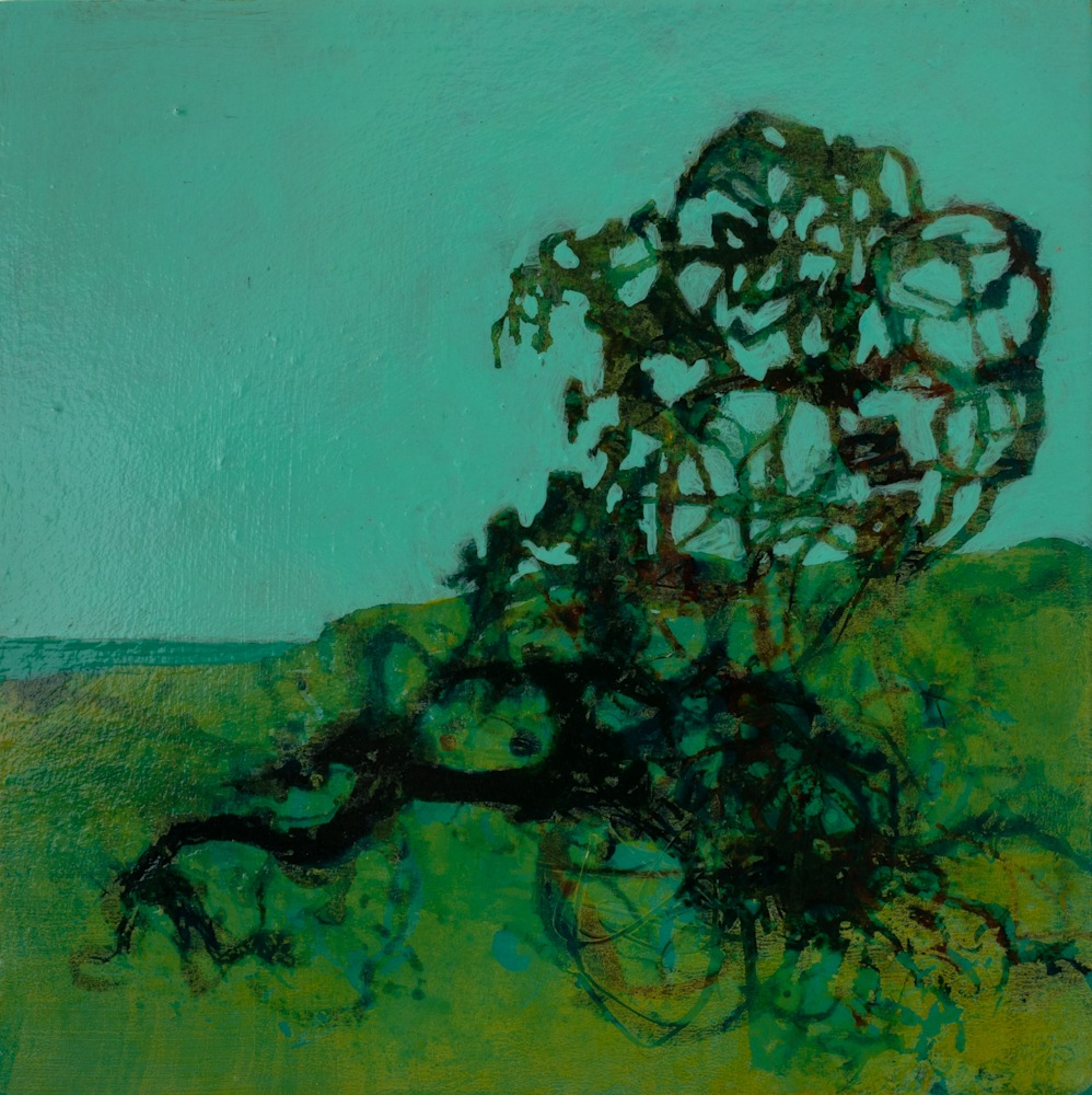 Jill Valliere   Verde Vista 5x5 diptych $750 panel 3