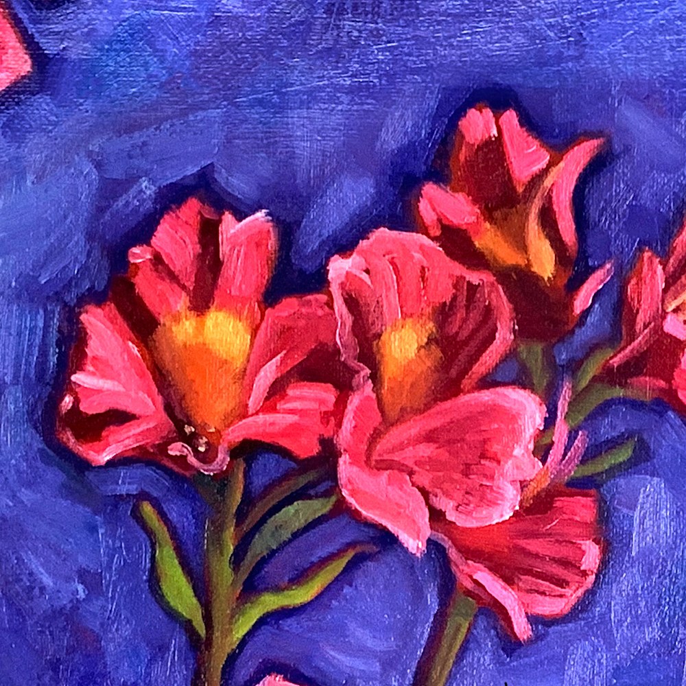 Day Lilies Square detail
