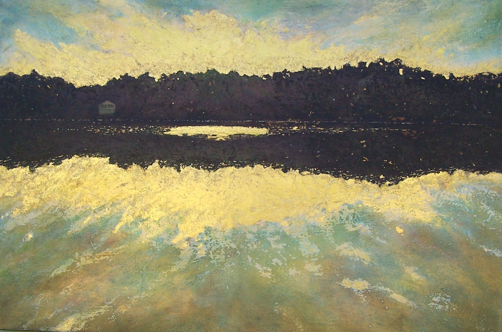 Pondering Pool 36x24 Sold