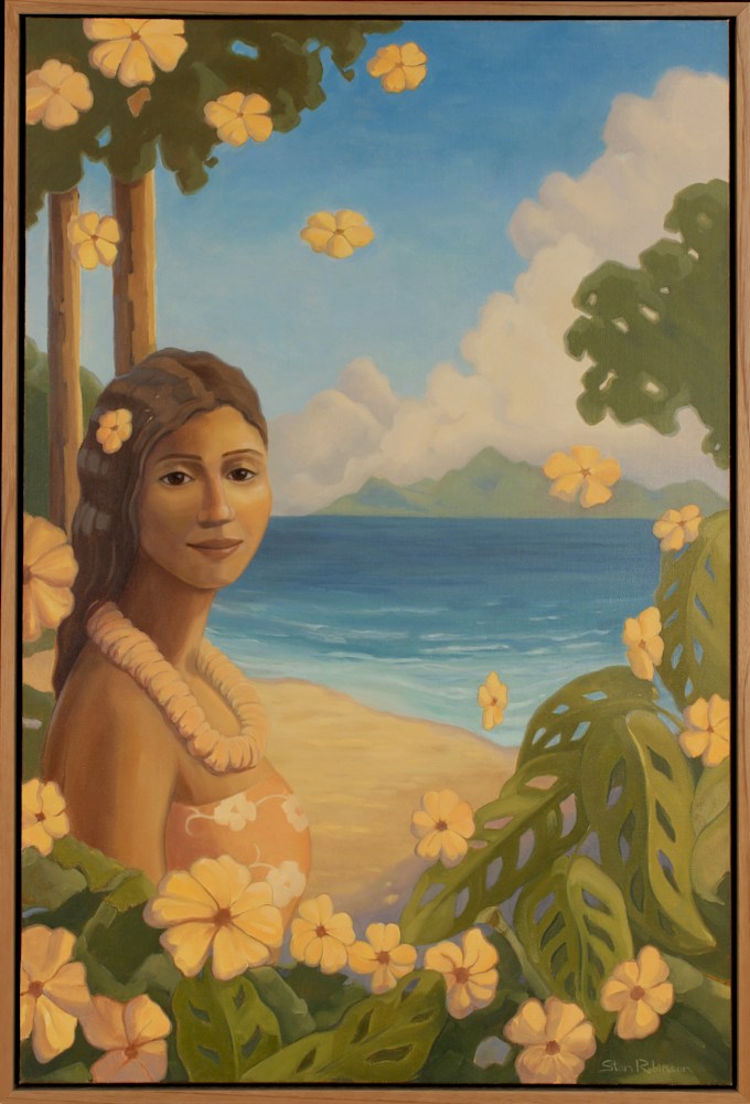 Wahine in Paradise 25x37 $4750