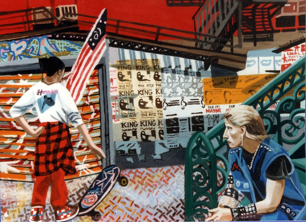 Ground Zero Acrylics on canvas framed 36 x 48 $4,000