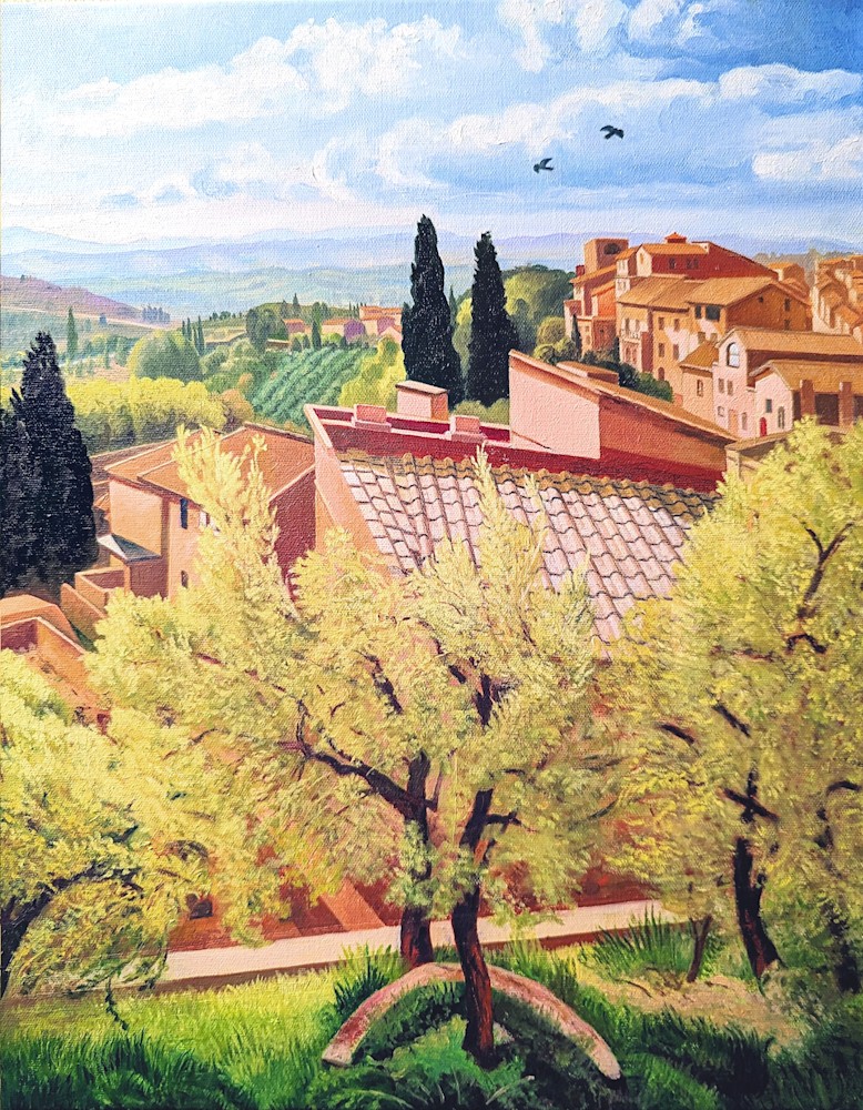 View from San Gimigagno 20 x16, $1800