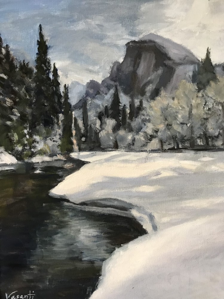 Painting Yosemite in winter