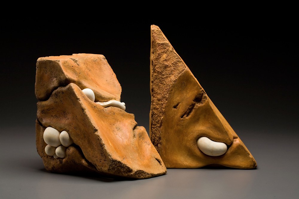 Carole Murphy, aerated cement, sculpture, The Egg Sisters, carolemurphy