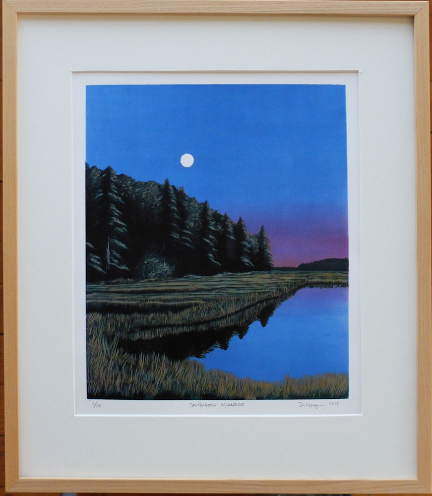 Saltmarsh Moonrise framed web