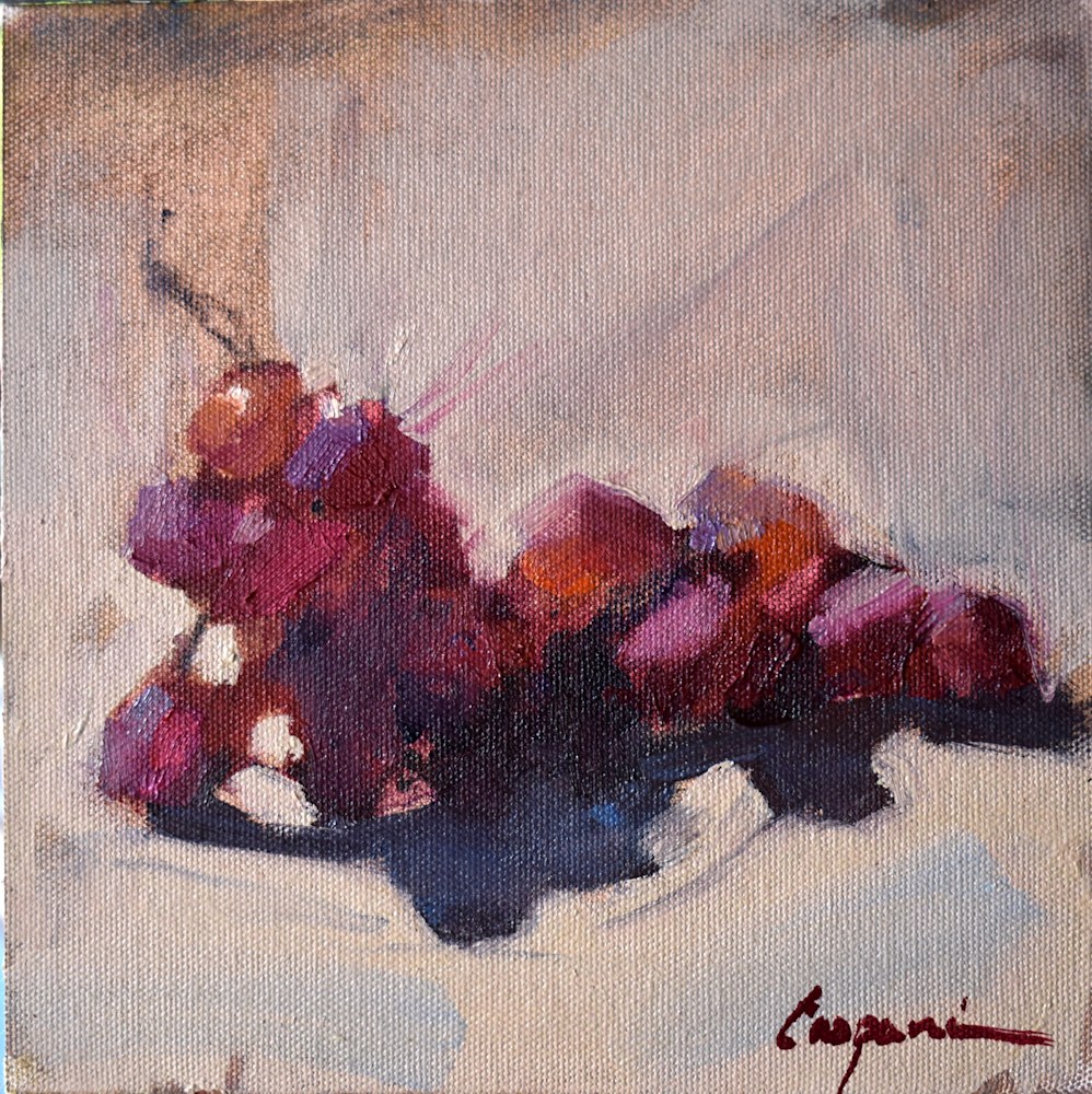 Grapes, 8x8, oil, 2023