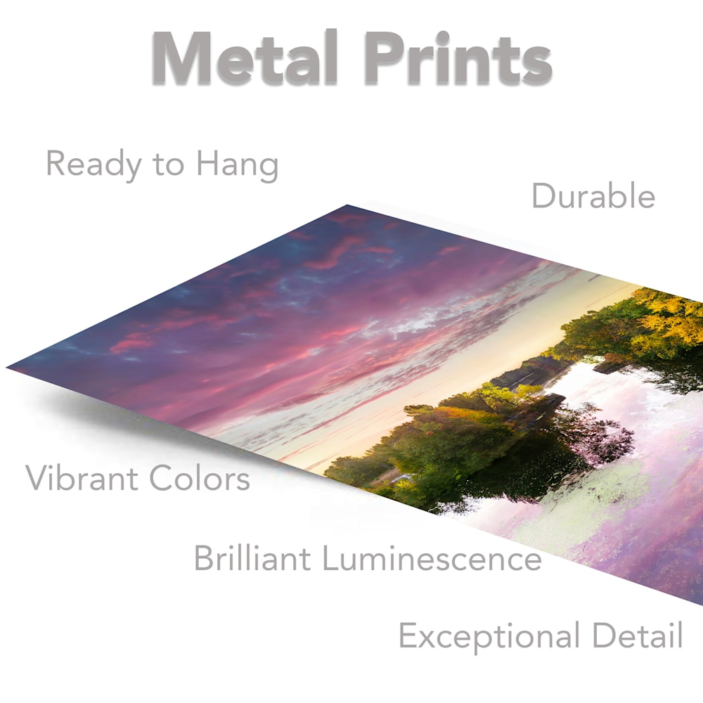 sunrise over the portal vertical metal prints