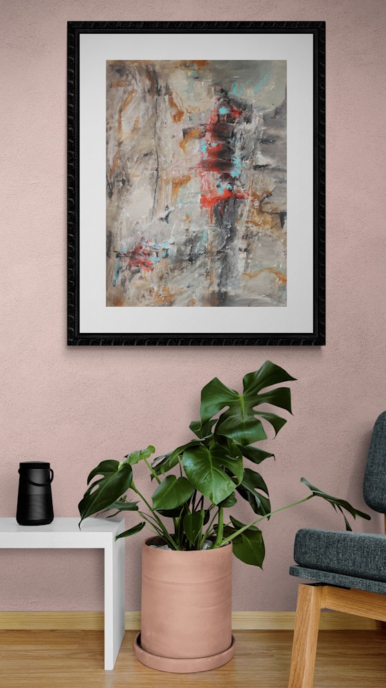 321 Hallway with comfy chair and tropical plant