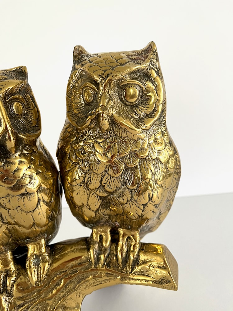 Lg Owl Brass Sculpt3 Simone Maher