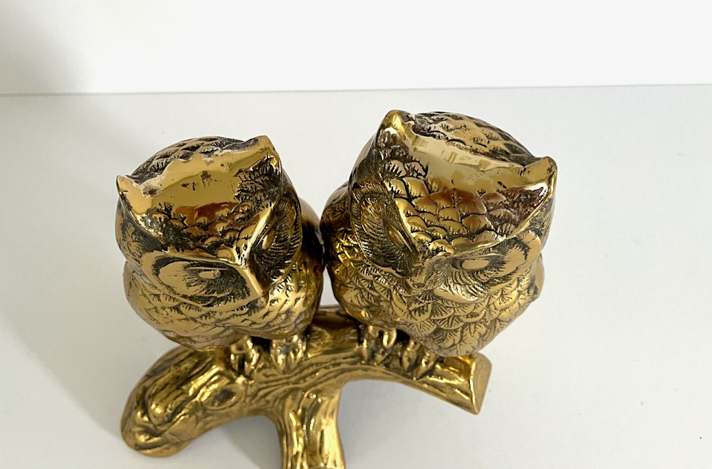 Lg Owl Brass Sculpt7 Simone Maher