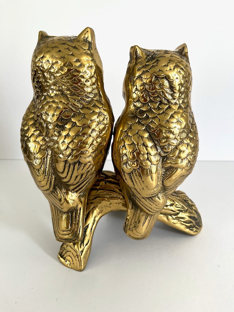 Lg Owl Brass Sculpt15 Simone Maher