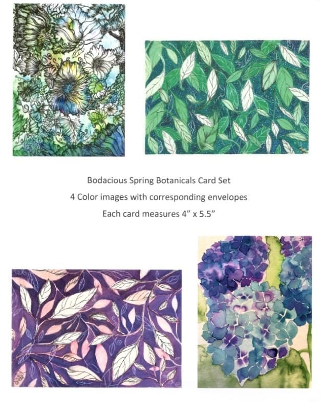 Bodacious Spring Botanicals card composite