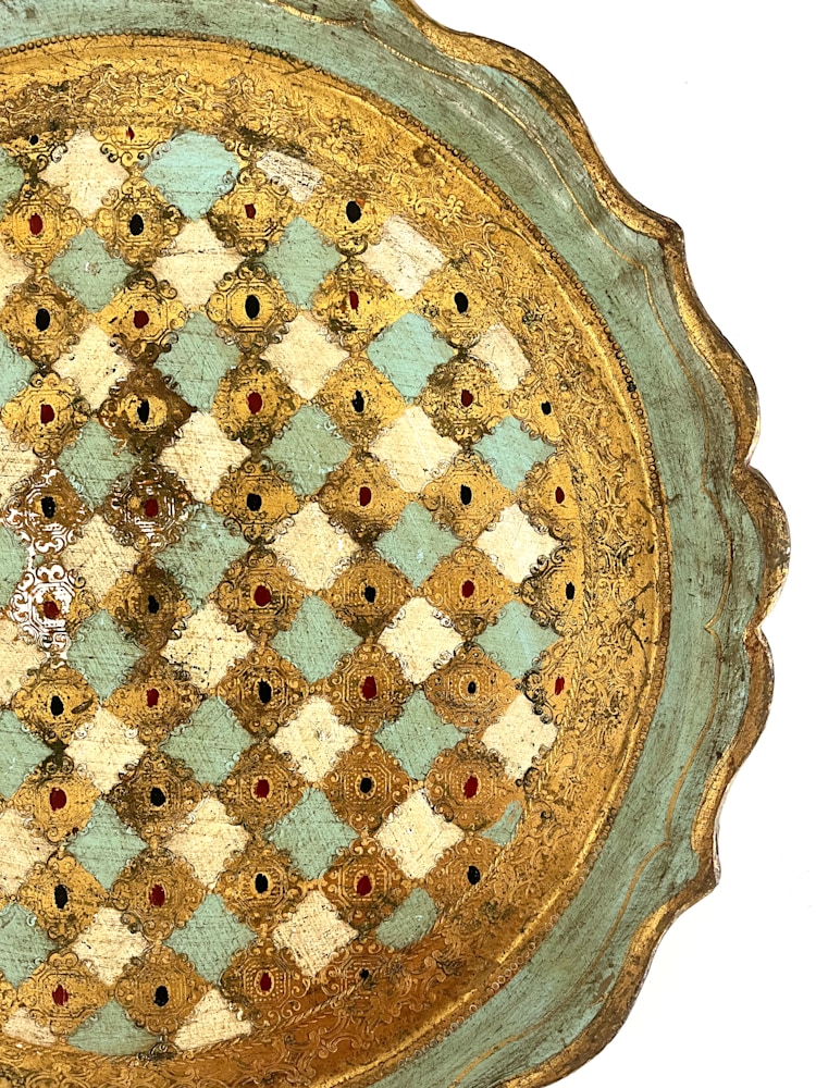 Florentine Tray   Blue7 Simone Maher