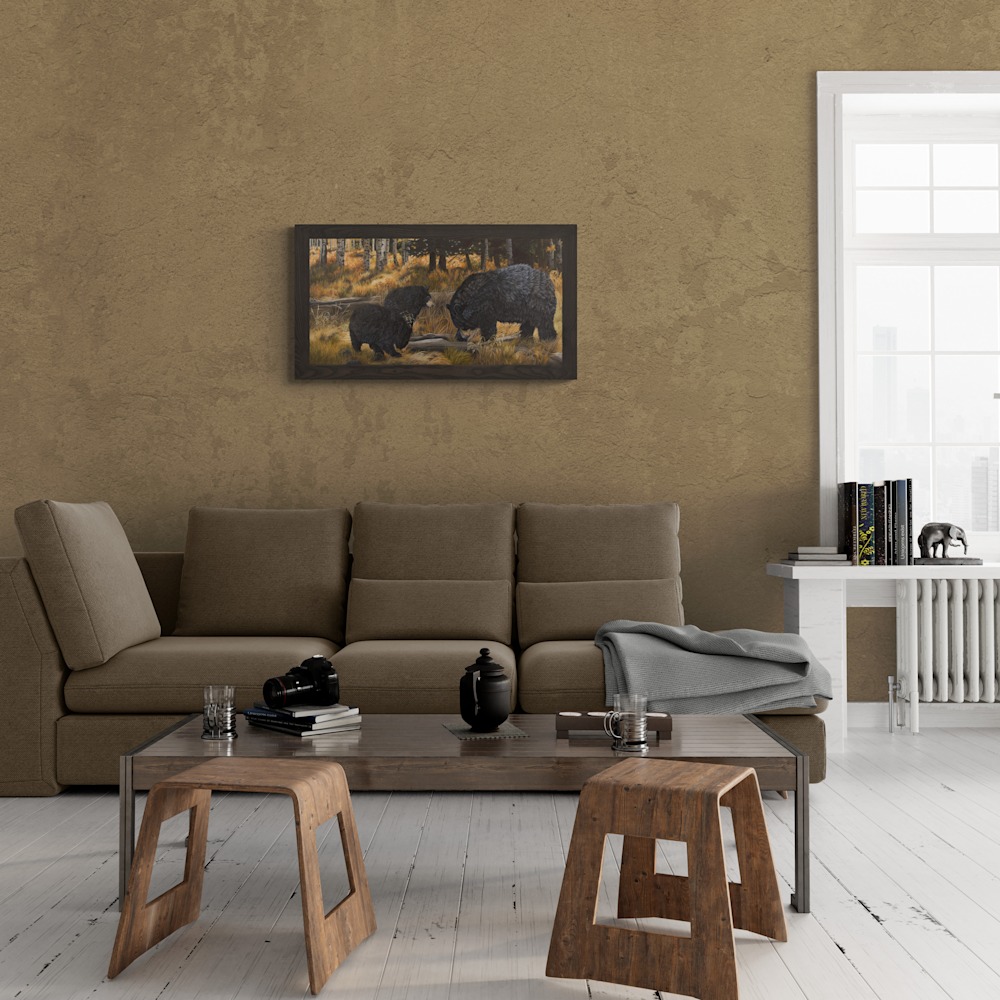 Studio living room with modern furnishings