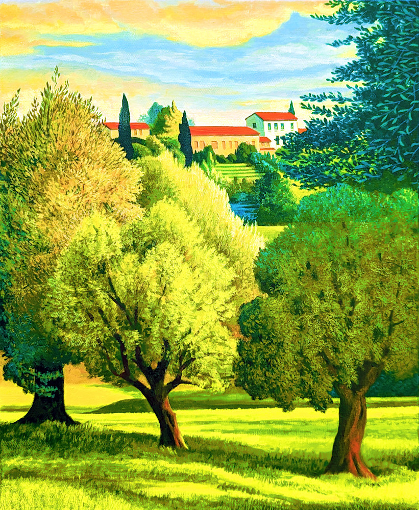Evening in Imprunetta,Tuscany Lo