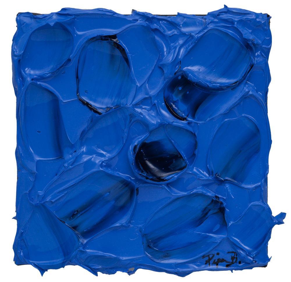 6x6 Blue Block, Acrylic