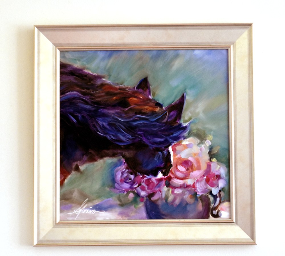 noses in roses framed