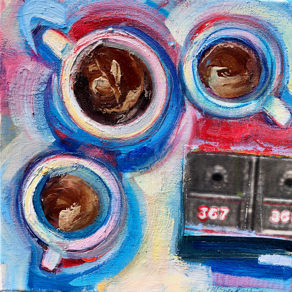 Times of Refreshment 367 368, oil on canvas, 10x10