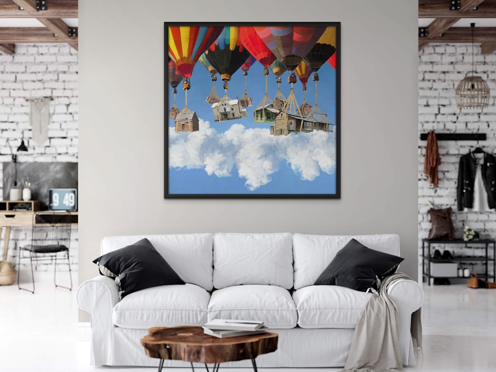 Balloon Clouds White Couch