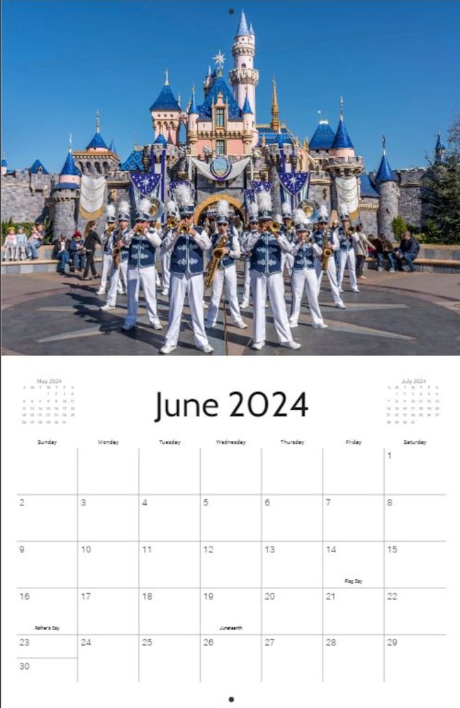 Disneyland Wall Calendar 2024 Disneyland Art William Drew Photography