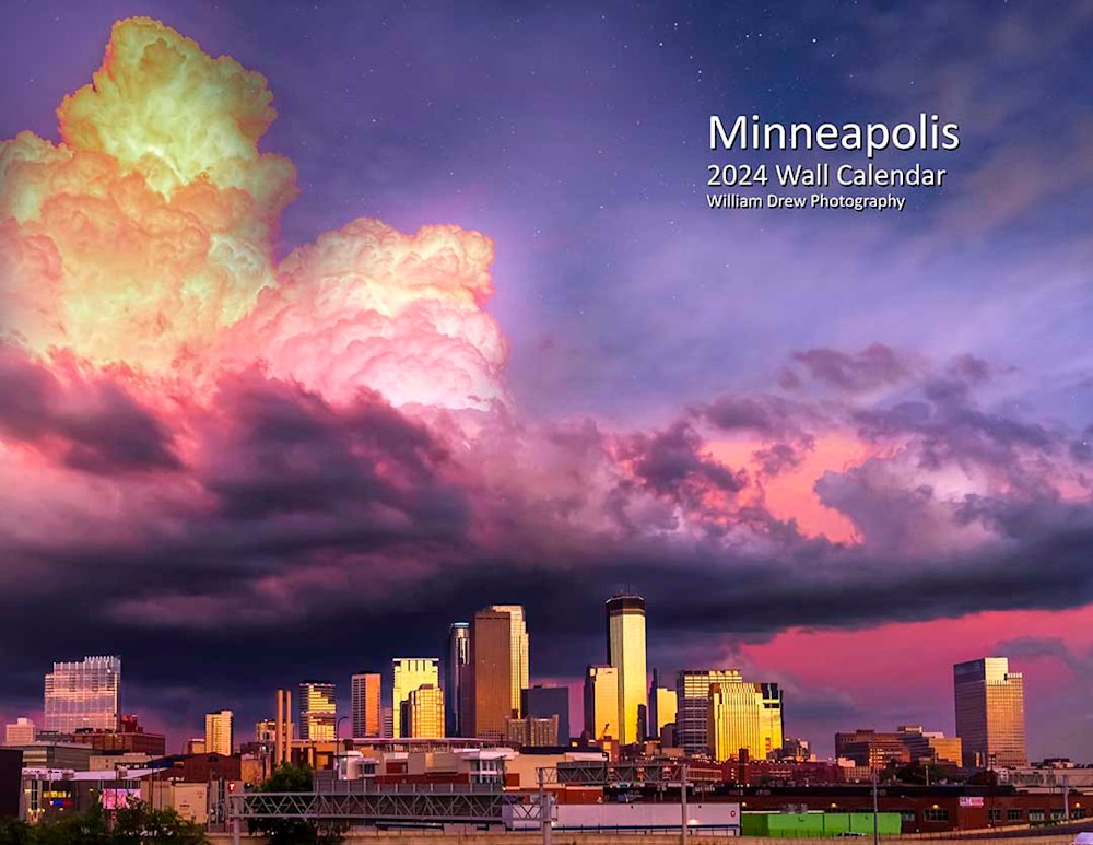 Minneapolis Wall Calendar 2024 Minneapolis Art William Drew Photography
