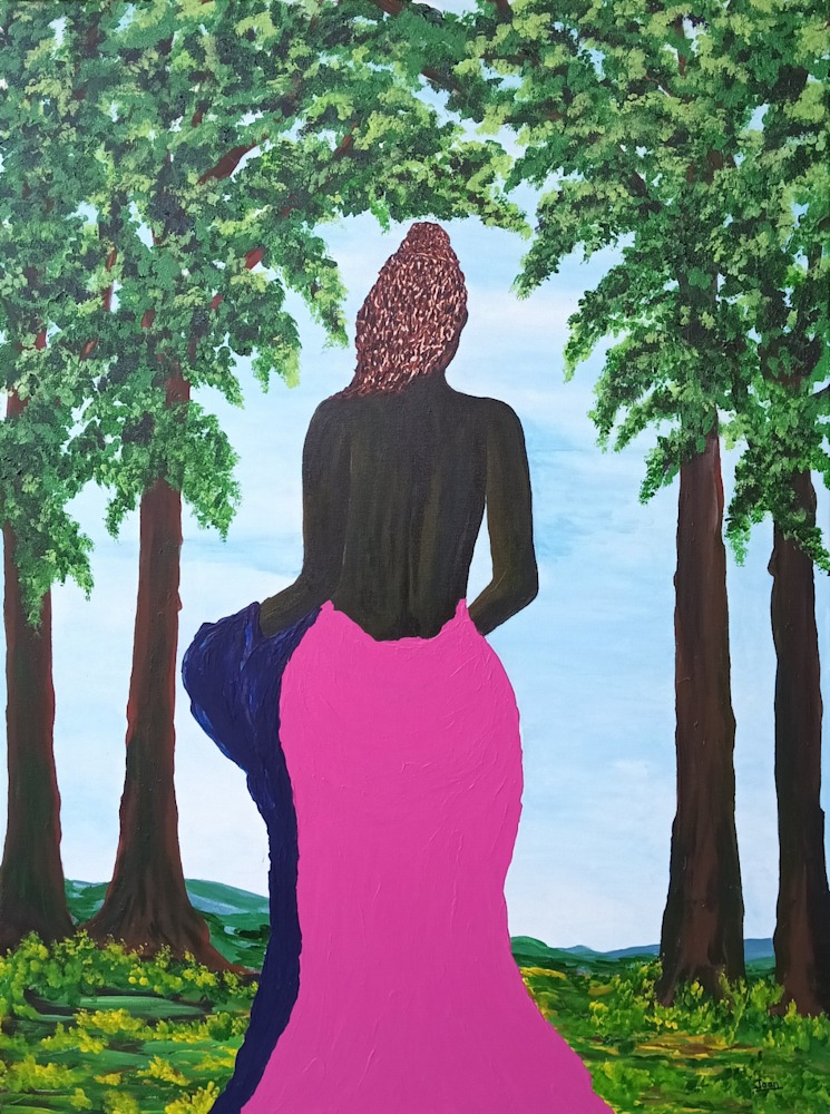 Walking Alone 36x40 1800