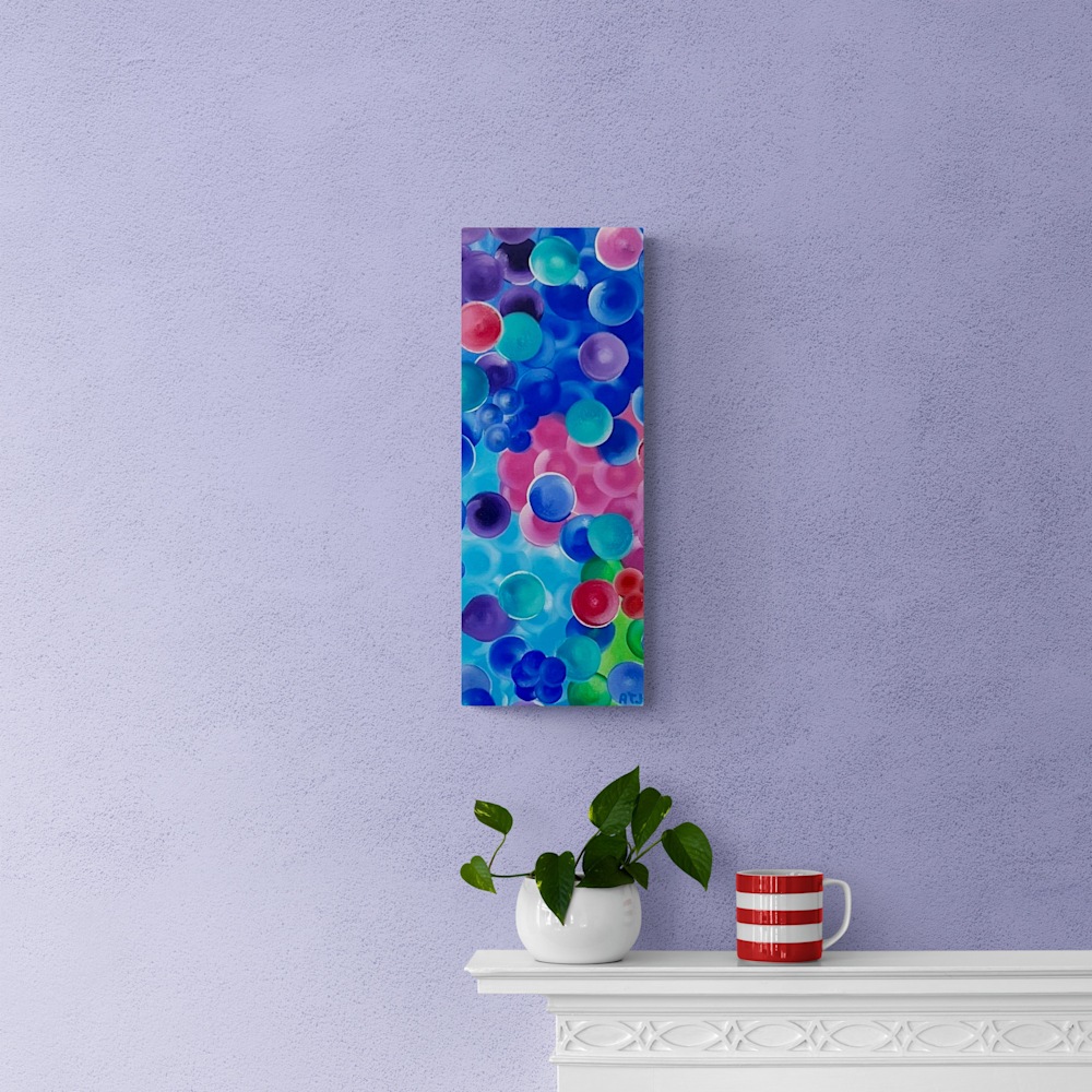 Plant and cup sitting on fireplace Mantel
